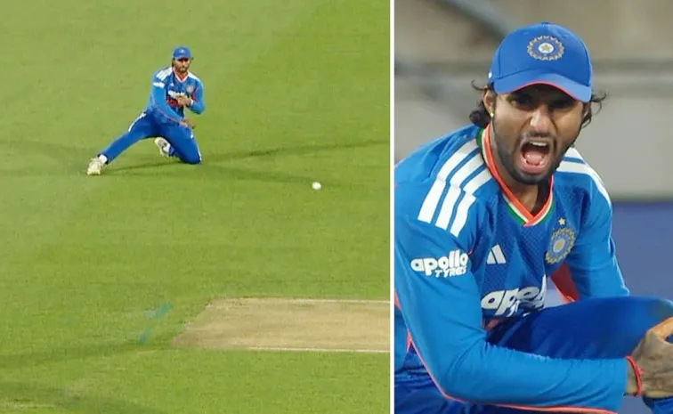 IND vs NZ 3rd T20I Tilak Varma Suffers Injury Leaves Field Then Return1