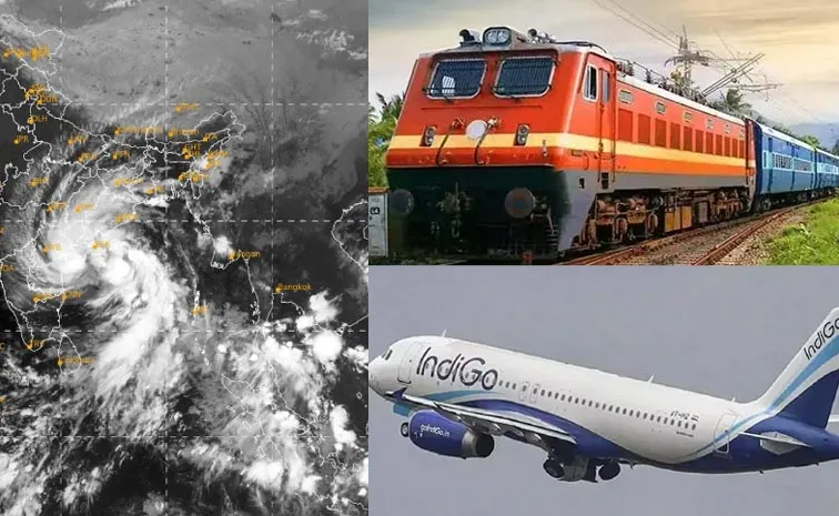 అర్నబ్‌ ఎఫెక్ట్‌.. పలు విమానాలు, రైళ్లు రద్దు 