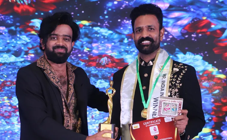 మిస్టర్ ఇండియా ఇంటర్నేషనల్ కాస్మోస్ సీజన్ 7 విజేత శ్రీనివాస్ రెడ్డి!