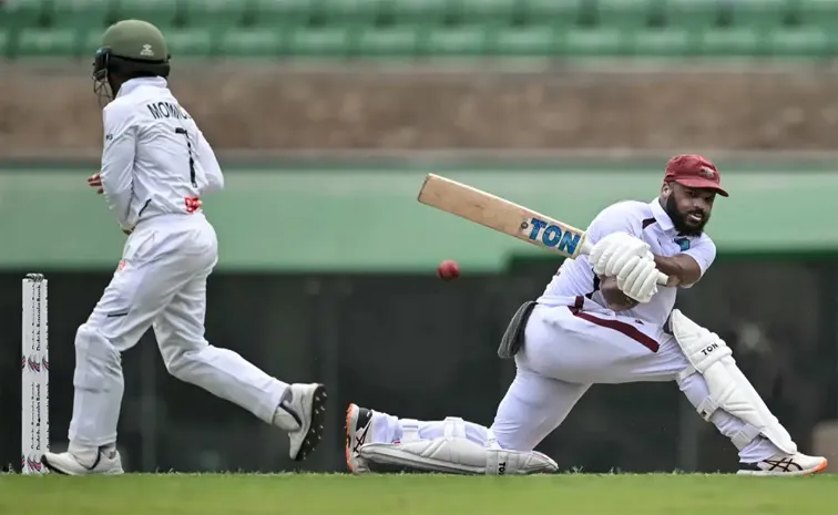 BAN VS WI 1st Test: west indies trail by 138 runs at day 2 stumps