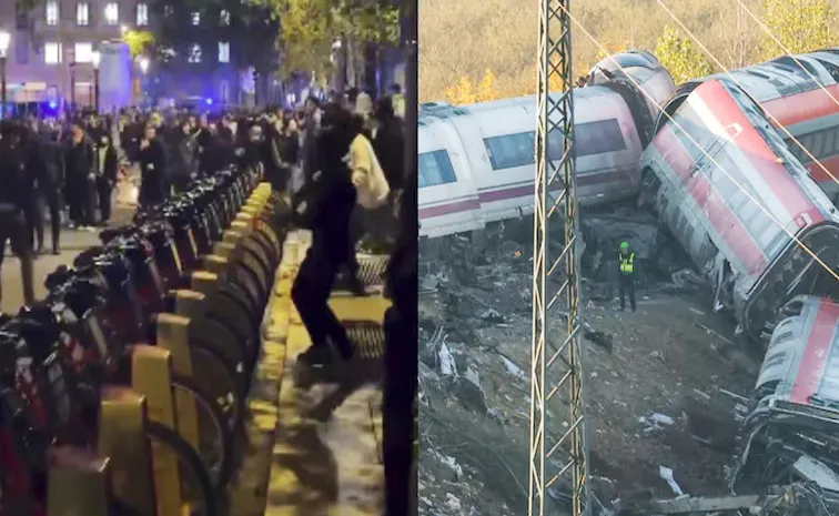 Public outrage over train accident At Spain protests against Transport Minister1