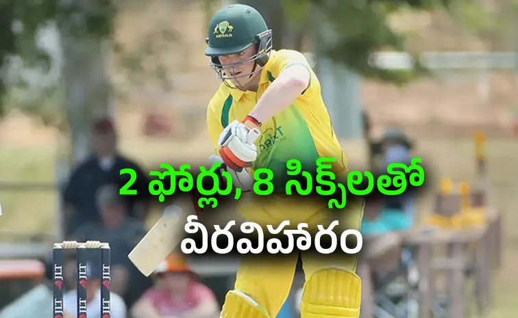 ఆస్ట్రేలియా ఓపెన‌ర్ విధ్వంసం.. 9 బంతుల్లోనే హాఫ్ సెంచ‌రీ