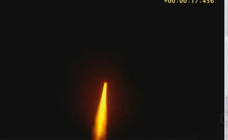 iSRO conducts a launch from Sriharikota GSLV soars into the sky