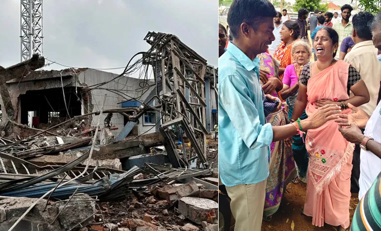 Massive Explosion At Till Health Care In Sri City