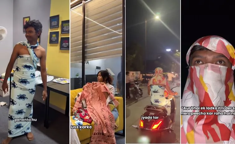 Dressed As Woman Man Ventures Out At Night