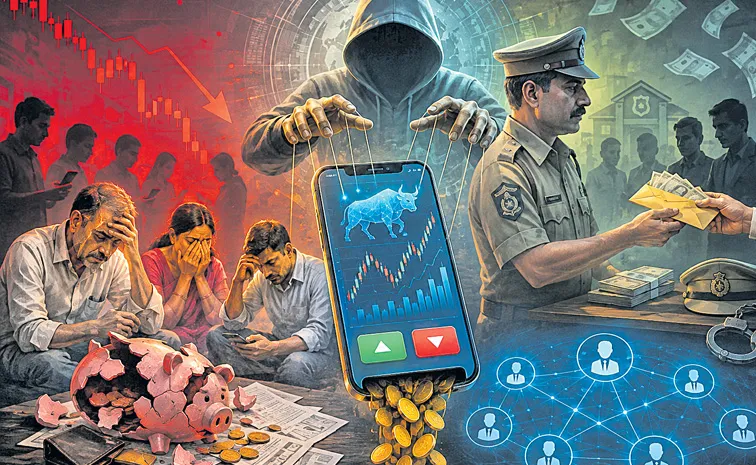 Fake online trading app in Telugu states encourages investment in fraudulent network