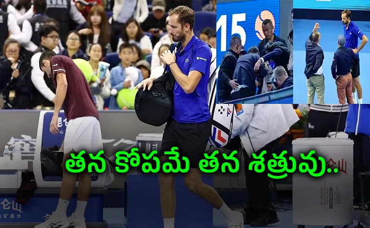 Djokovic Enter-Final-After-Medvedev-Disqualified-China-open-Hitting-Spectator