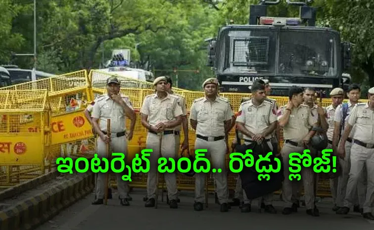 Police Restrictions In The Wake Of India Bloc Mps Rally