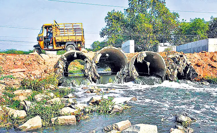 Water sources are also becoming toxic In the outskirts of Hyderabad