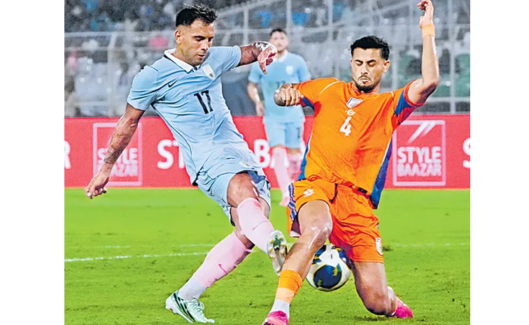 Uruguay beats India in friendly match