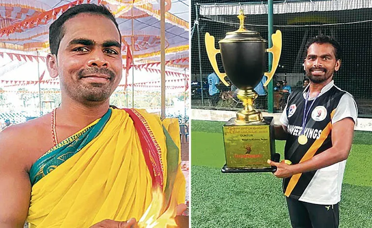 Nagayalanka's Amba Sai Kiran Sharma Play role both priest and cricketer