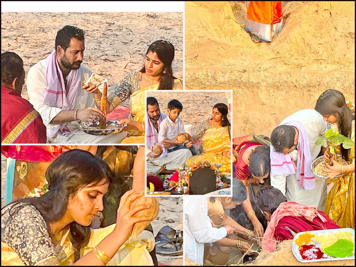 Anchor syamala actor Narasimha Bhumi Puja photos - Sakshi