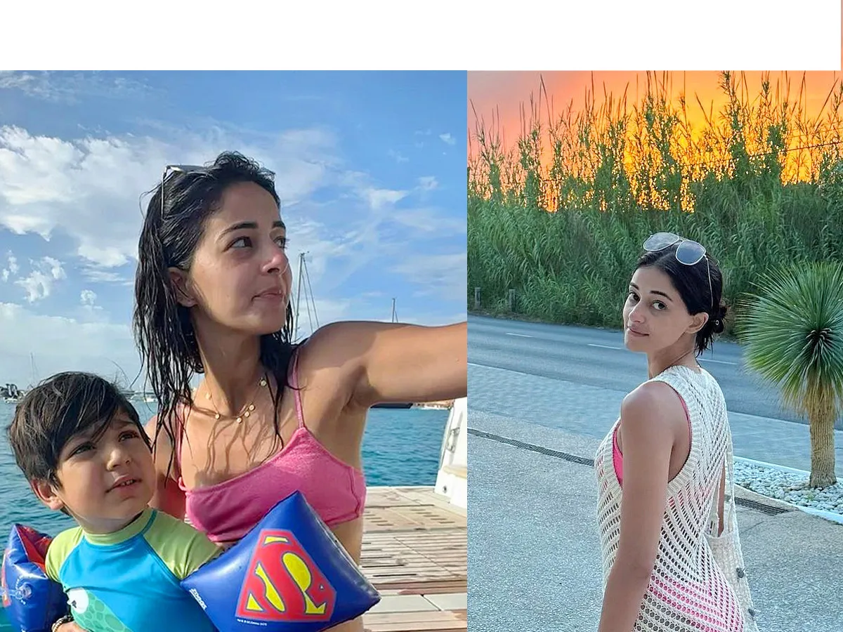 Ananya Panday pink bikini Photos - Sakshi