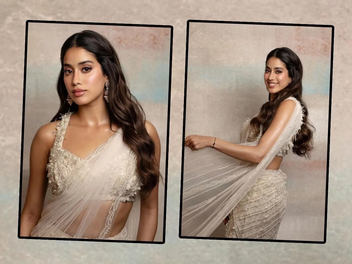 Devara Beauty Janhvi Kapoor Looks Like A Goddess In White Dress