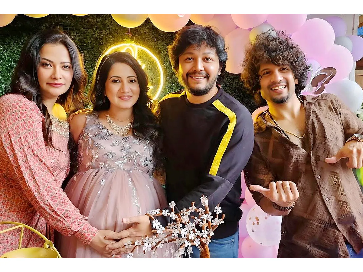Actress Harshika Poonacha Baby Shower Celebrations Photos