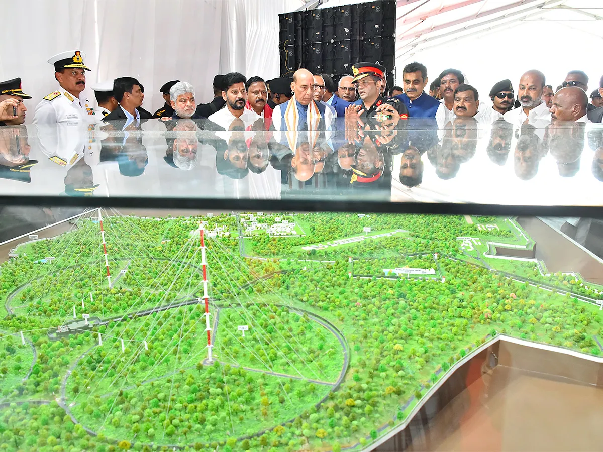 Rajnath Singh Lay about Navy Radar Station Damagundam Photos
