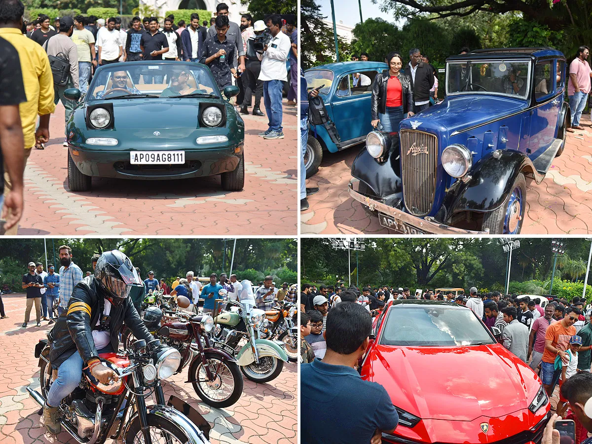 Vintage cars at cars n coffee Hyderabad