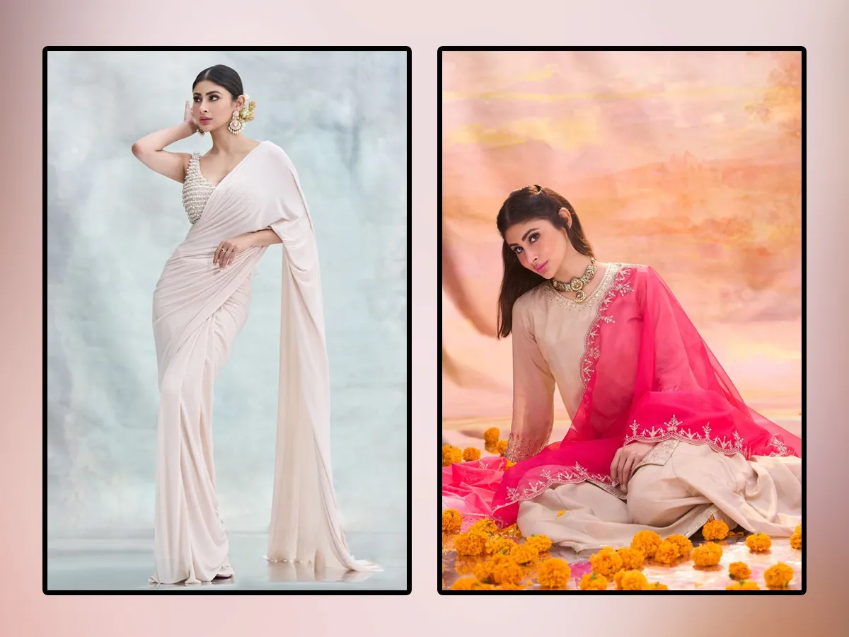 Bollywood Actress Mouni Roy Stunning Photos In Saree