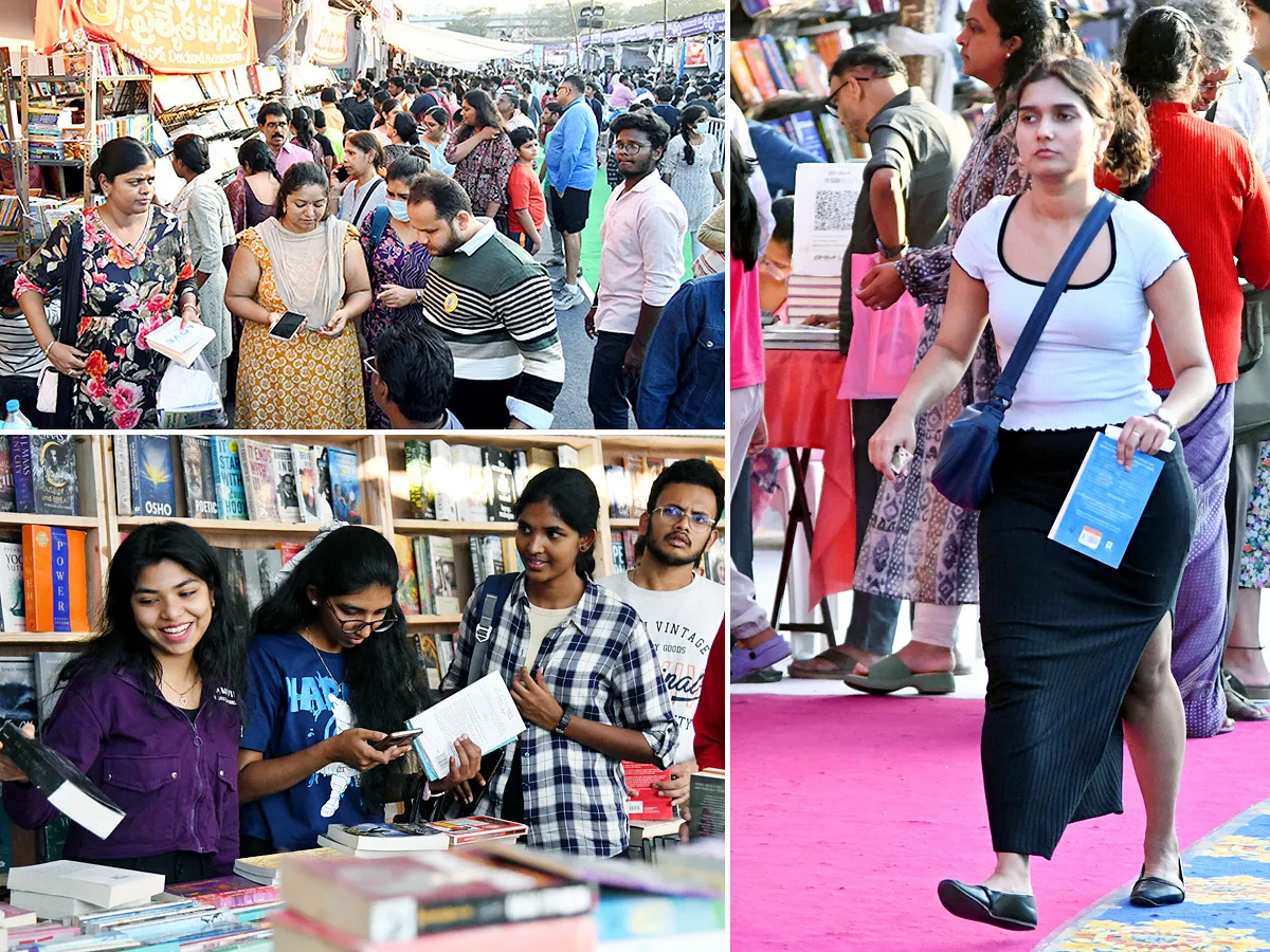Hyderabad book fair 2024, photos goes viral