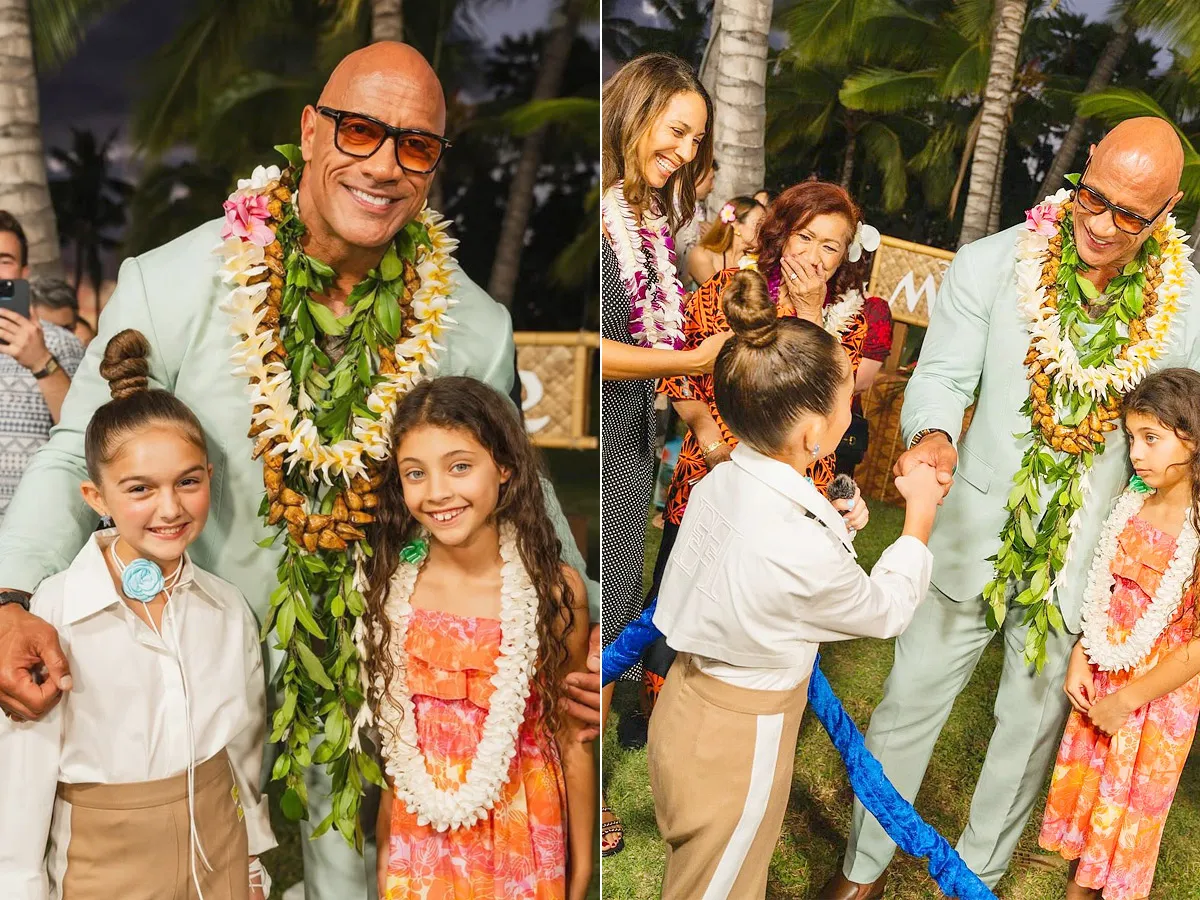 WWE Super Star The Rock Participated Emo Moment with my mom at Moana 2 Premiere Photos