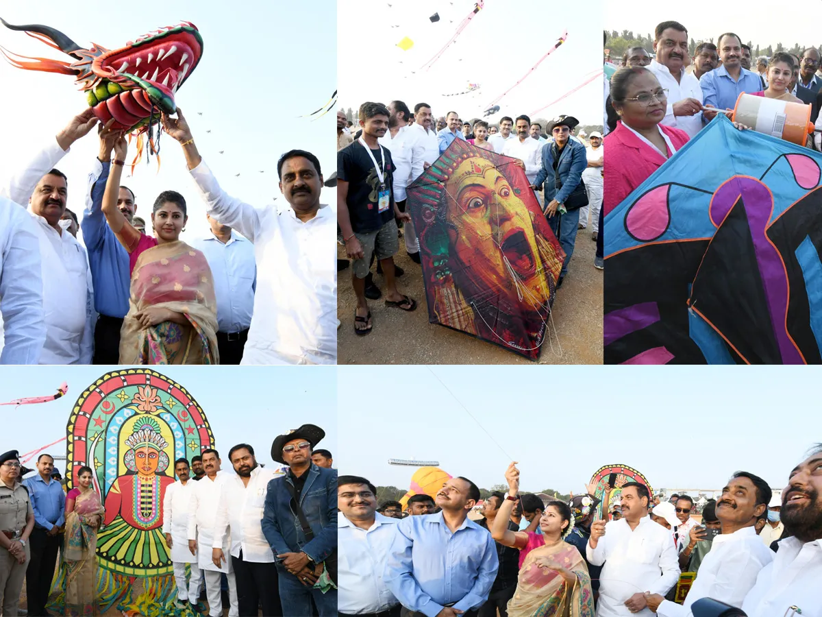 Smita Sabharwal IAS Participated International Kites Festival Parade Grounds In Hyderabad Photos