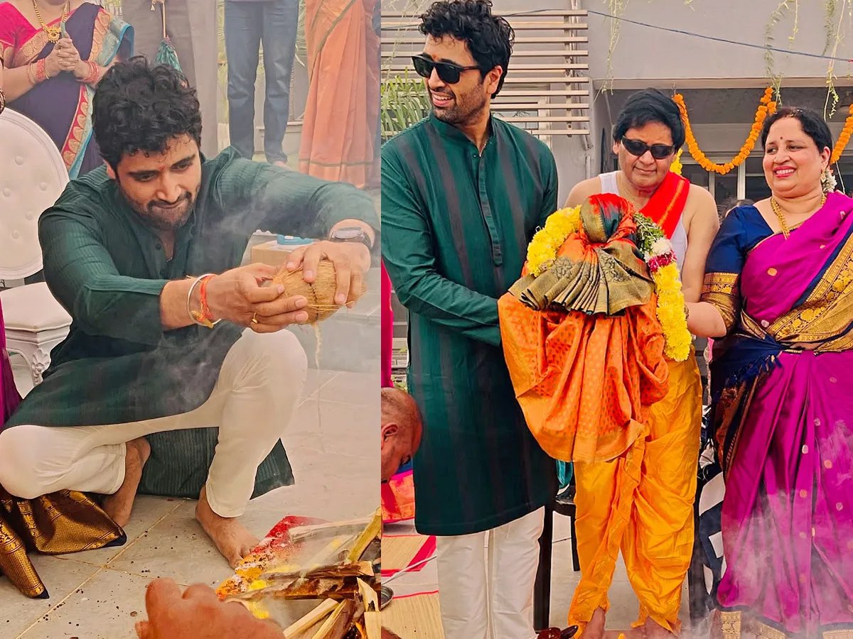 Adivi Sesh Done Chandi Homam At HOme Photos Viral