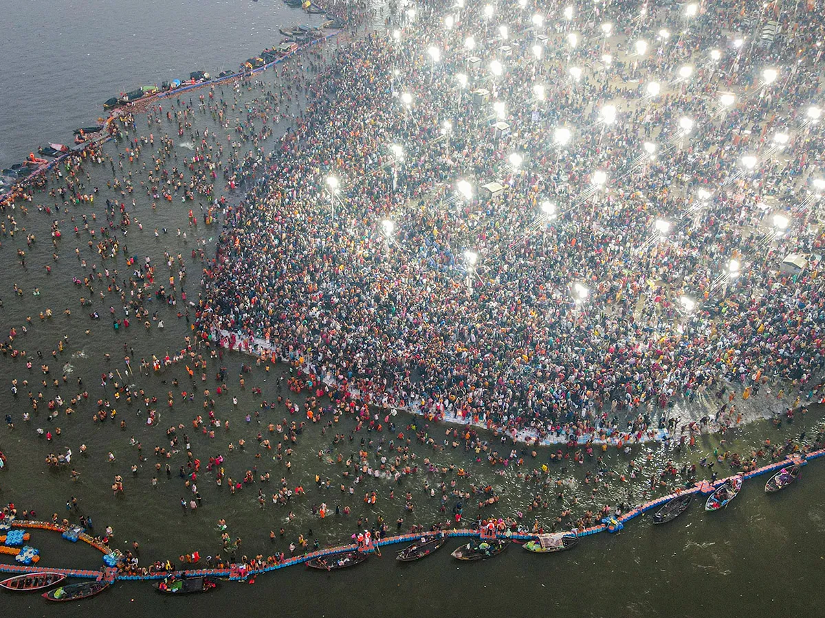 occasion on Maghi Purnima during the Maha Kumbh 2025 in Prayagraj