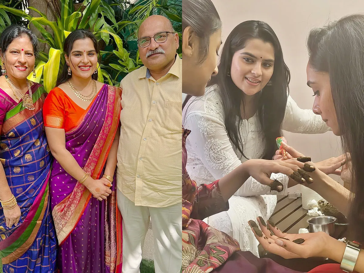 Actress Kavya Kalyan Ram at a wedding ceremony Photos
