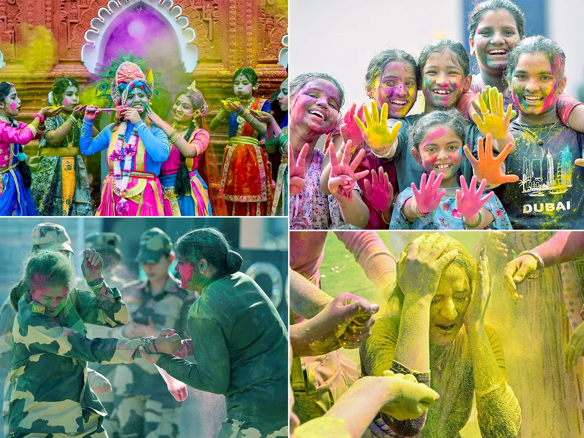 holi 2025 festival celebration in india photos