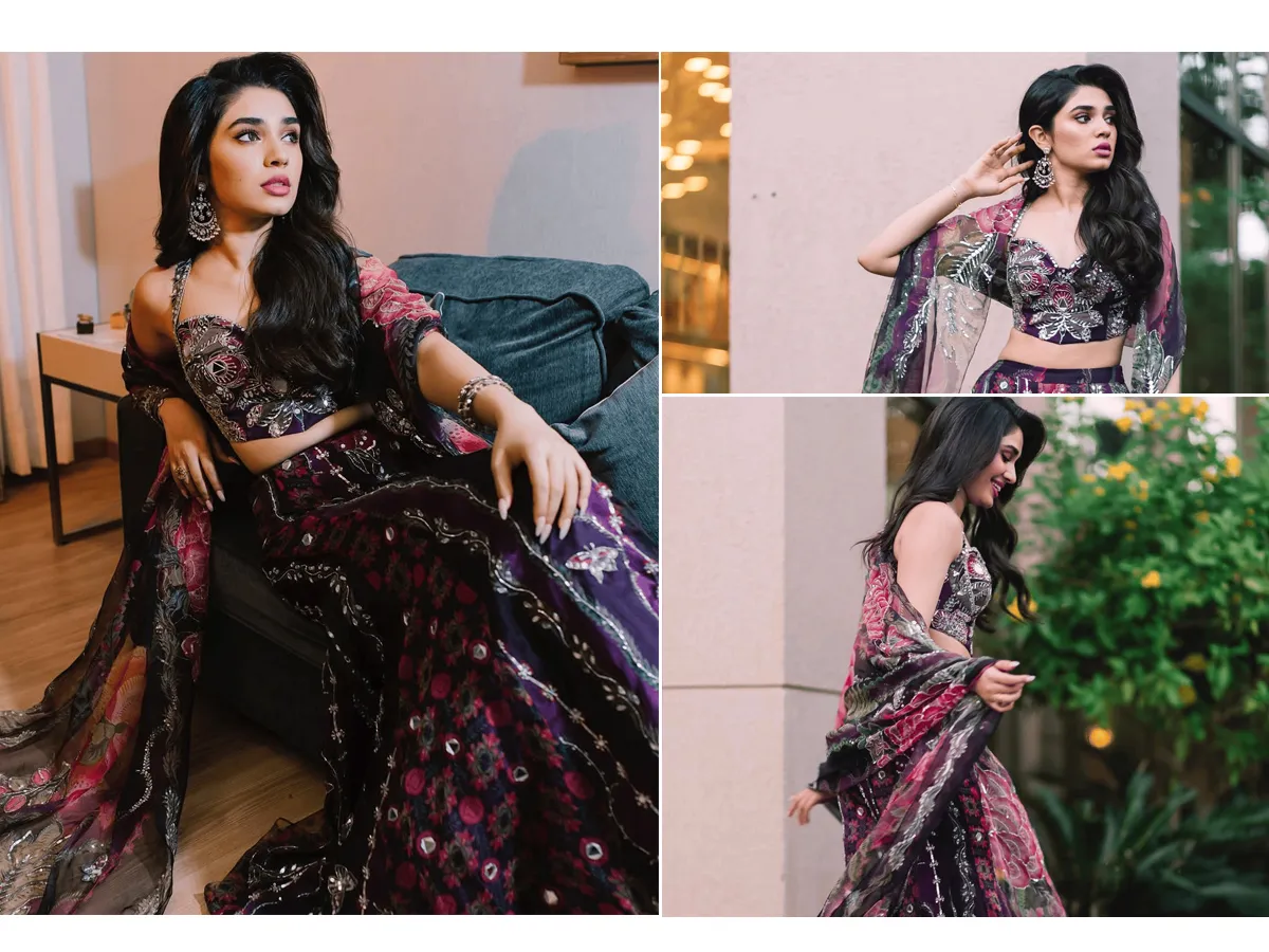 Tollywood Actress Krithi Sheety Looking Gorgeous In Colorful Dress Photos