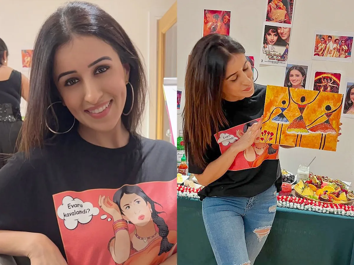 Manmadhudu Movie Actress Anshu Did Painting Photos2