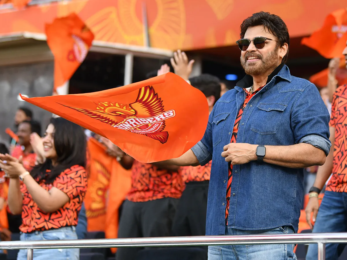 Hero Venkatesh SRH Match in Hyderabad3