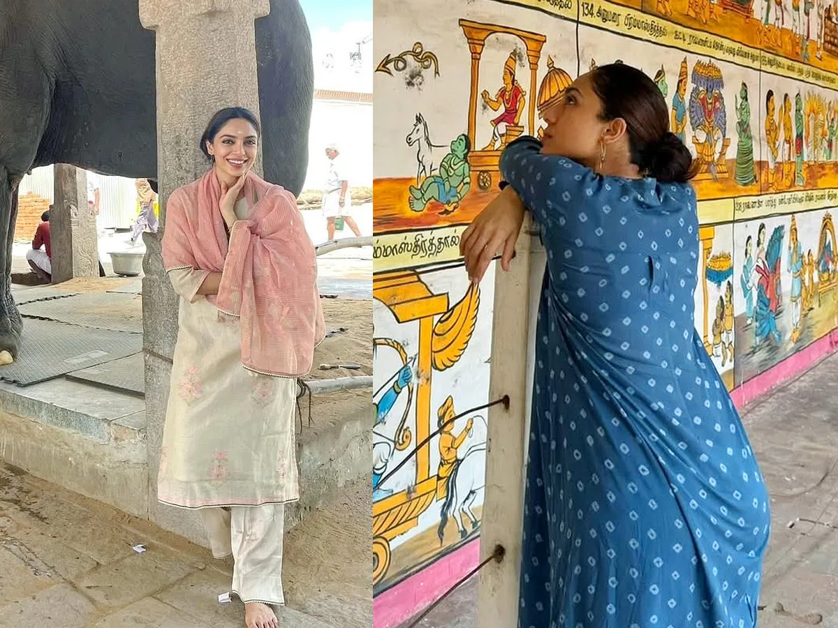 Sobhita Dhulipala explores historic landmarks during her Tamil Nadu trip Photos1