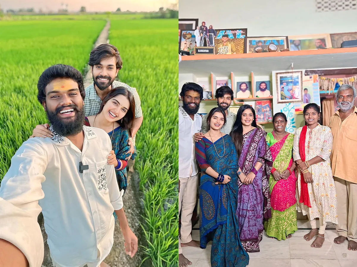 Bigg Boss Contestant Priyanka Jain Visits Raithu Bidda Pallavi Prashant house Photos