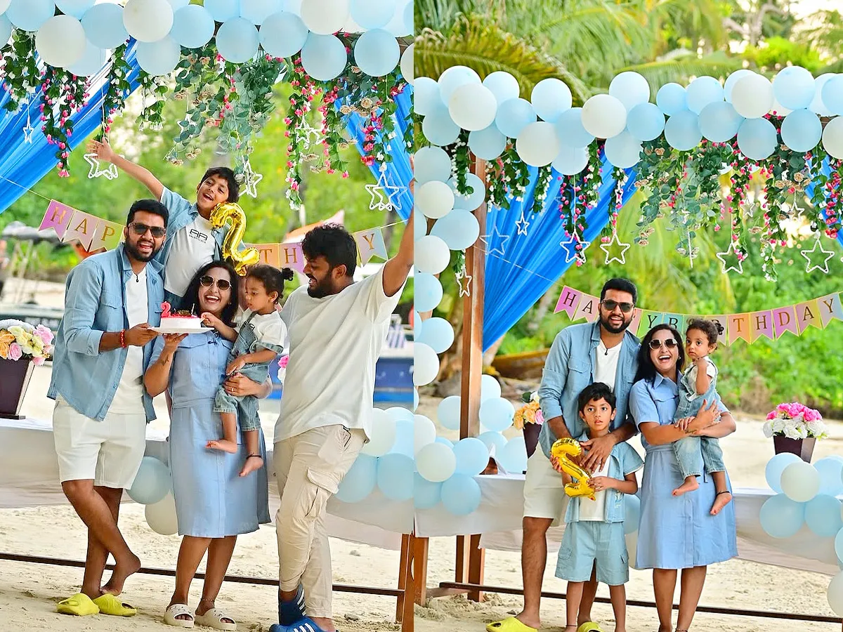 Anchor Lasya Second Son Moksh Birthday Celebrations Photos