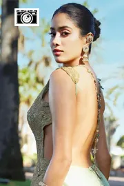 Janhvi Kapoor continues to bring desi drama At Cannes Film Festival in backless dress Photos2