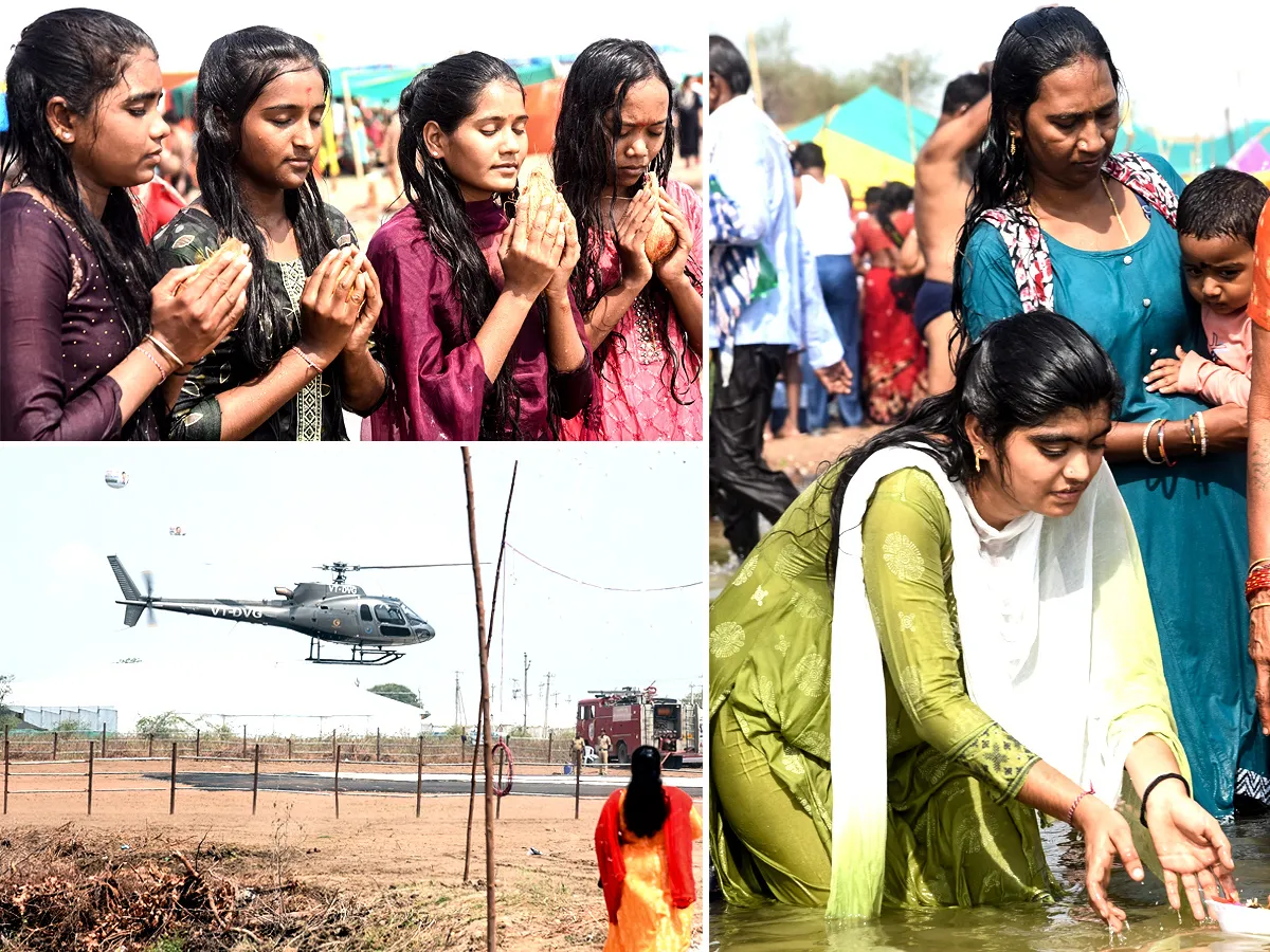 సరస్వతీ నది పుష్కర స్నానాలు..బారులు తీరిన భక్తజనం (ఫొటోలు)