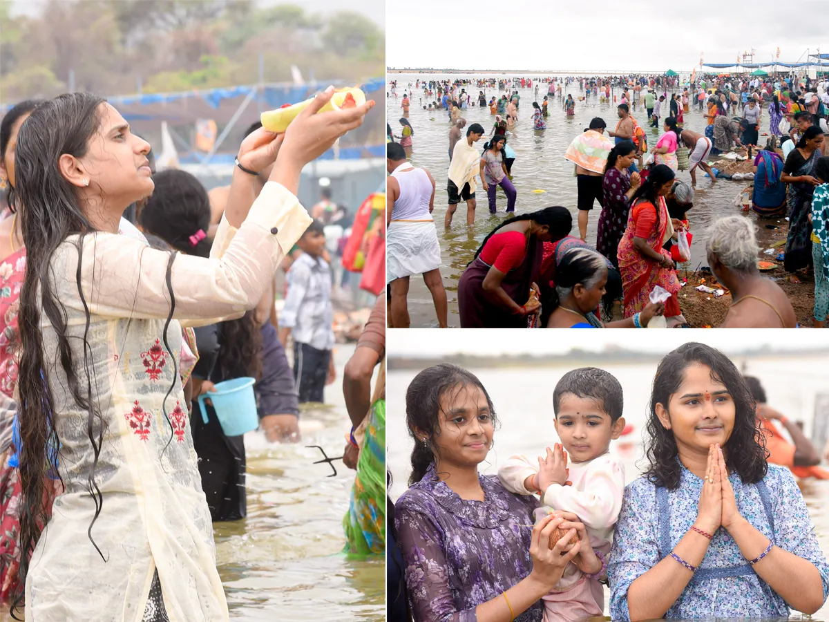 కాళేశ్వరం : సరస్వతి నది పుష్కరాలకు..పోటెత్తిన భక్తులు (ఫొటోలు)