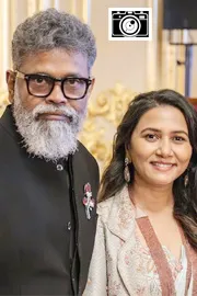 Director Sukumar and his wife Thabitha meet Princess Anne Photos1