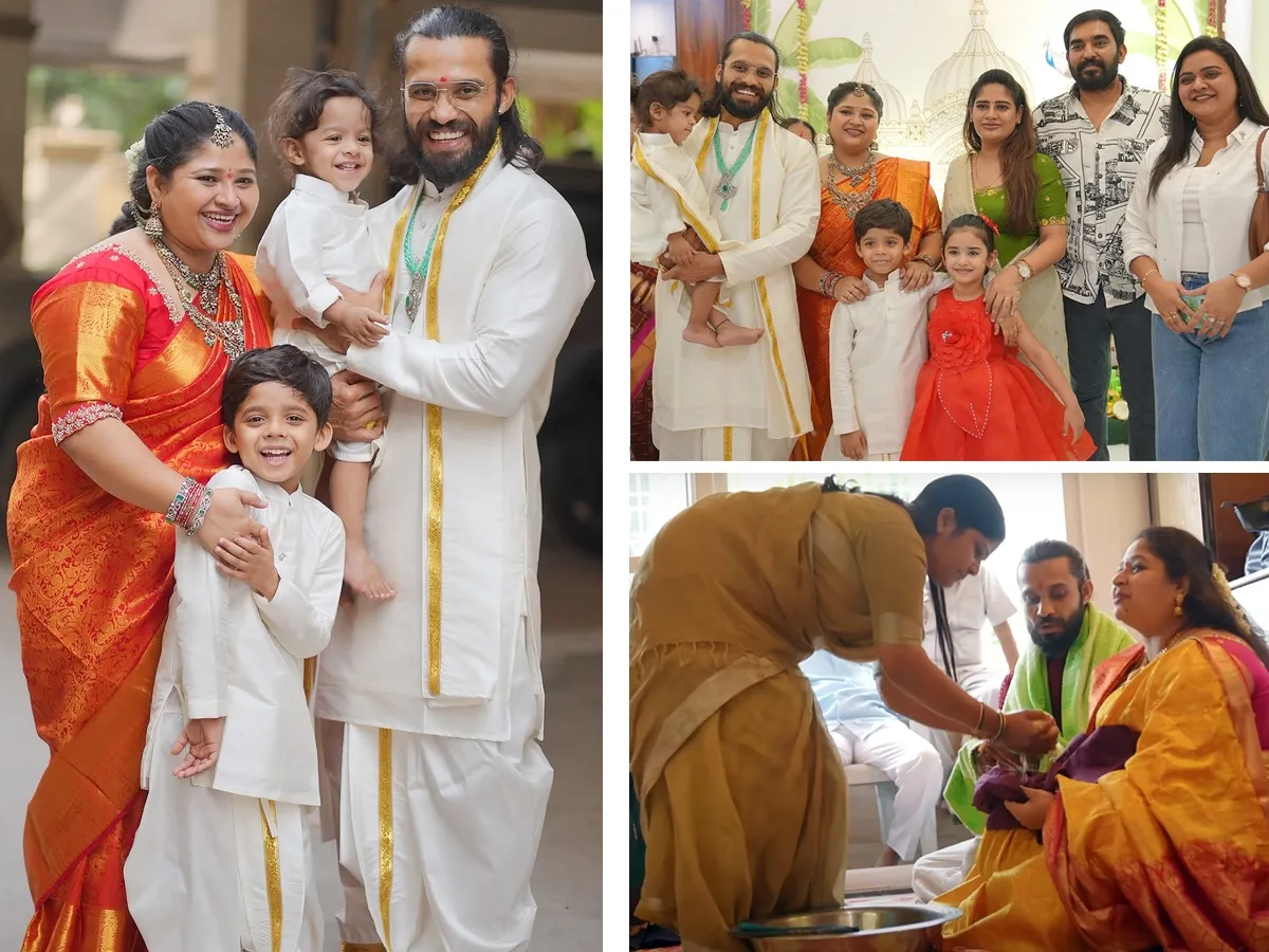 కొత్తిల్లు కొన్న నటుడు.. ఘనంగా గృహప్రవేశం ​(ఫోటోలు)