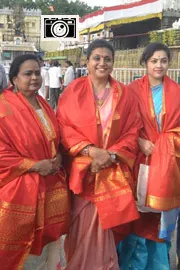 Actresses Roja,Meena And Indraja Visit Tirumala Temple Photos7