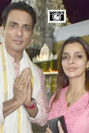 Actor Sonu Sood visits Lord Sri Venkateswara Swamy Temple With Family Photos3
