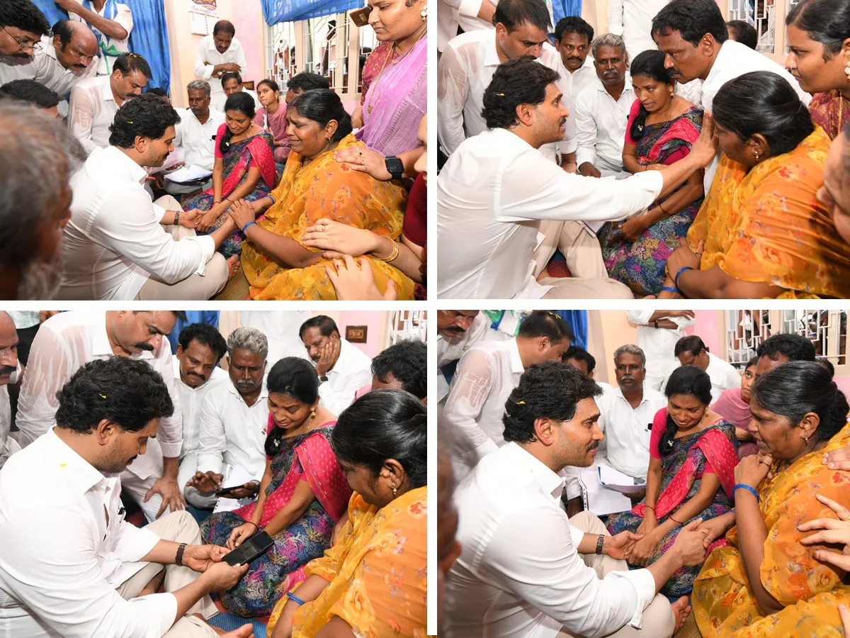 అండగా ఉంటా..  జాన్ విక్టర్‌ కుటుంబానికి వైఎస్‌ జగన్‌ పరామర్శ