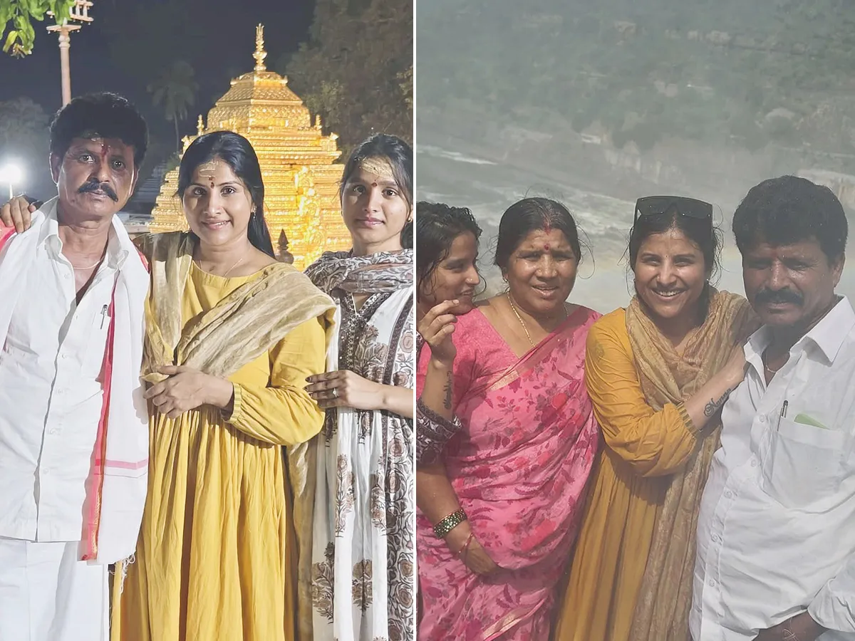 కృష్ణమ్మ ఒడిలో ఇంద్రధనస్సు.. సంతోషాన్ని పంచుకున్న మంగ్లీ (ఫోటోలు)