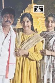 Singer Mangli Visited srisailam temple With Family Photos2