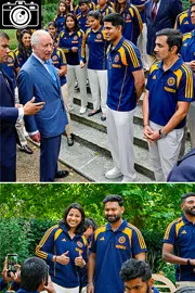 INDvsENG : Team India Meeting with King Charles III at the Clarence House in London7