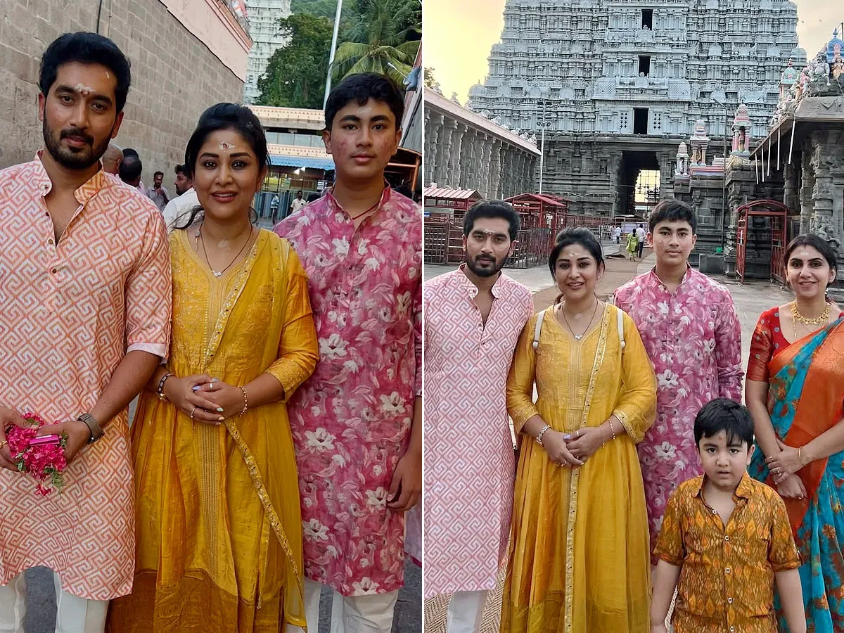 ఫ్యామిలీతో అరుణాచలం సందర్శించిన బుల్లితెర డాక్టర్‌బాబు నిరుపమ్ (ఫొటోలు)