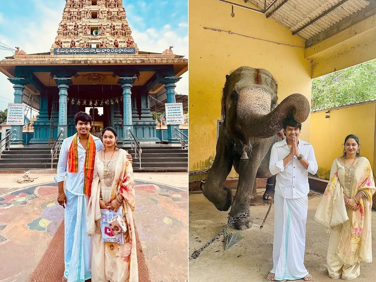 భార్యతో ద్వారకా తిరుమల వెళ్లిన కమెడియన్‌ (ఫోటోలు)
