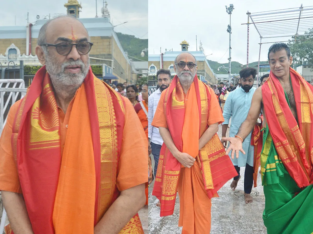తిరుమల దర్శనం చేసుకున్న నిర్మాత సురేశ్ బాబు (ఫొటోలు)