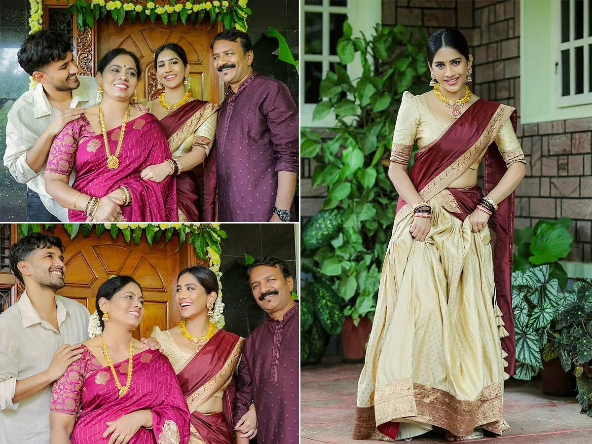 చూడముచ్చటగా హీరోయిన్ నభా నటేశ్ ఫ్యామిలీ (ఫొటోలు)